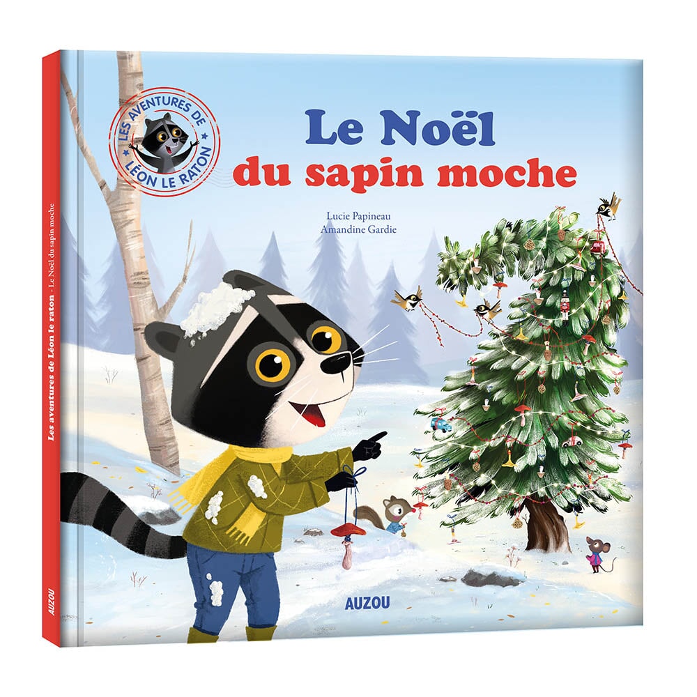 Livre Léon le raton le noel du sapin moche Auzou Mlle et Coco