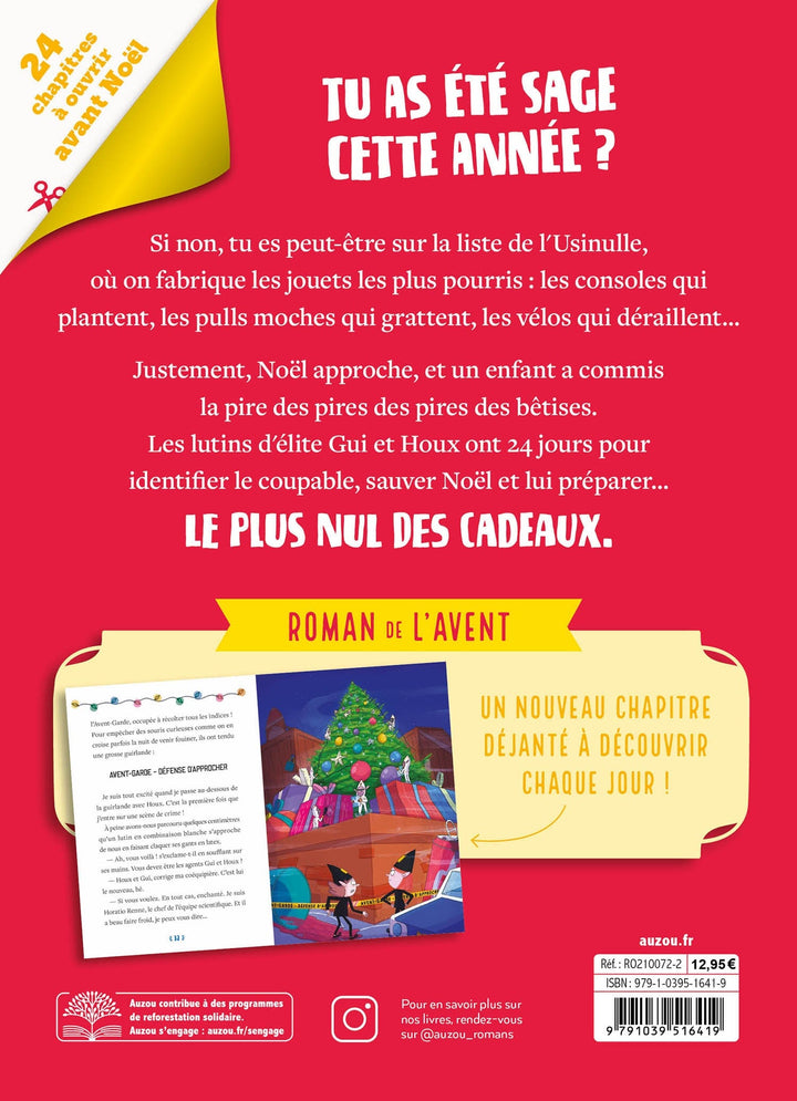 livre avent mission cadeaux nuls auzou lutin noel Mlle et Coco