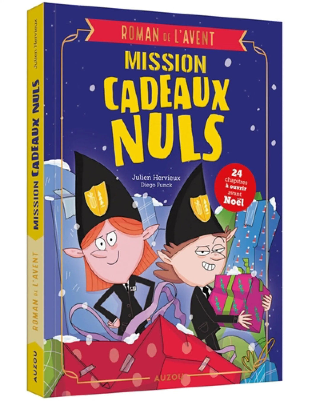 livre avent mission cadeaux nuls auzou lutin noel Mlle et Coco