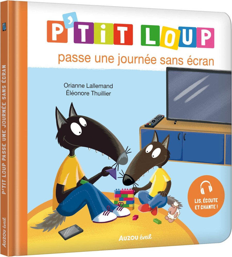 Livre Auzou, P'tit Loup passe une journée sans écran