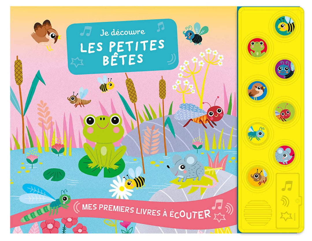 Livre sonore Je découvre les petites bêtes Auzou Mlle et Coco