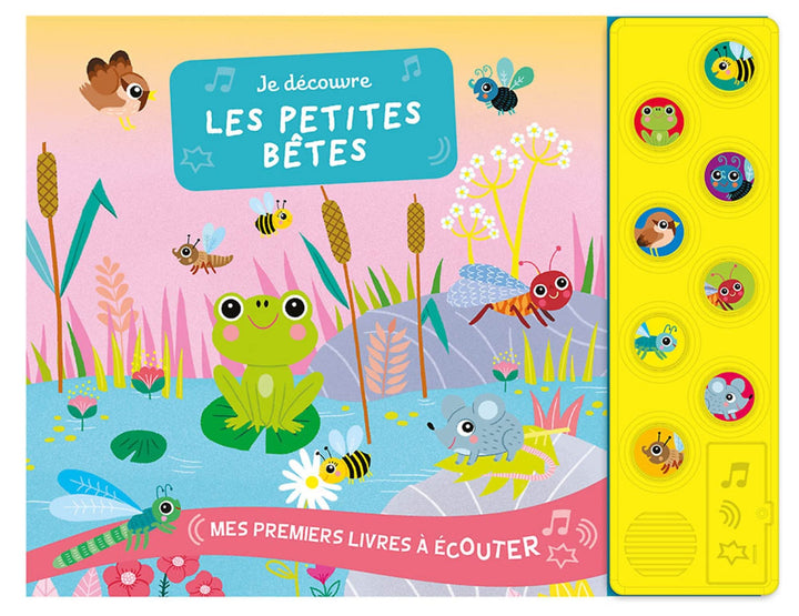 Livre sonore Je découvre les petites bêtes Auzou Mlle et Coco