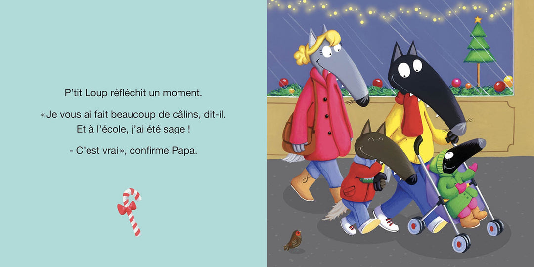 ptit loup attend  pere noel livre auzou jeunesse lecrture