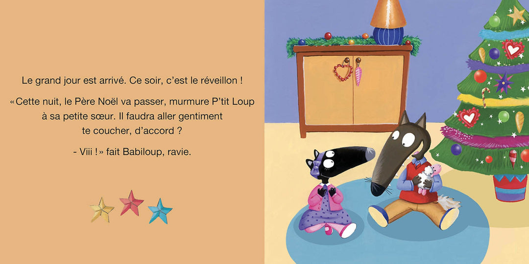 ptit loup attend  pere noel livre auzou jeunesse lecrture