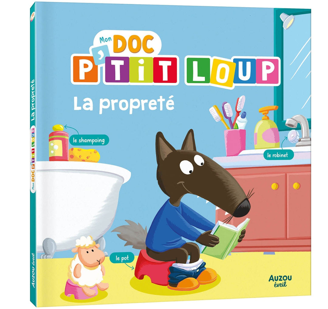 Livre Mon doc P'tit Loup - La propreté Auzou Mlle et Coco