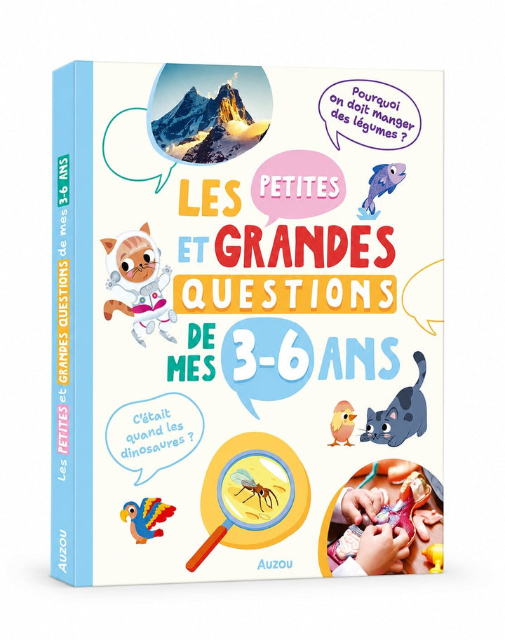 Livre éducatif Les petites et grandes questions de mes 3-6 ans Auzou Mlle et Coco