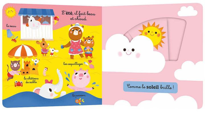 Livre Mon anim’agier : Les saisons Auzou éditions Mlle et Coco
