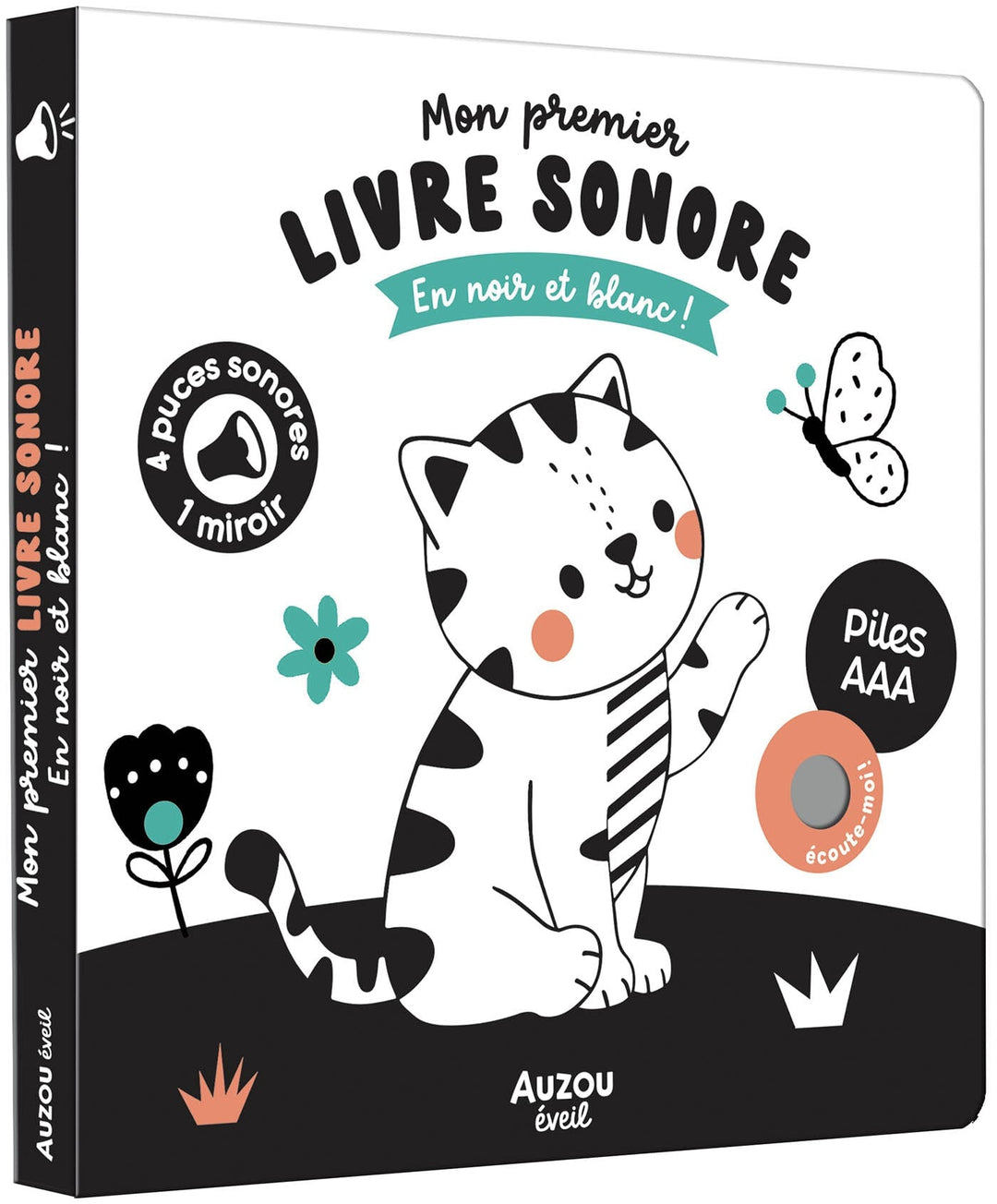 Auzou Mon premier Livre sonore en noir et blanc
