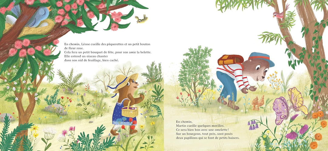 Livre Une belle surprise au printemps Gründ Québec Mlle et Coco