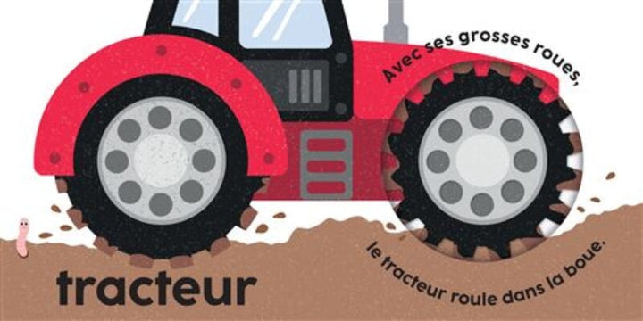 Livre Tourne, tourne les véhicules Kimane Mlle et Coco