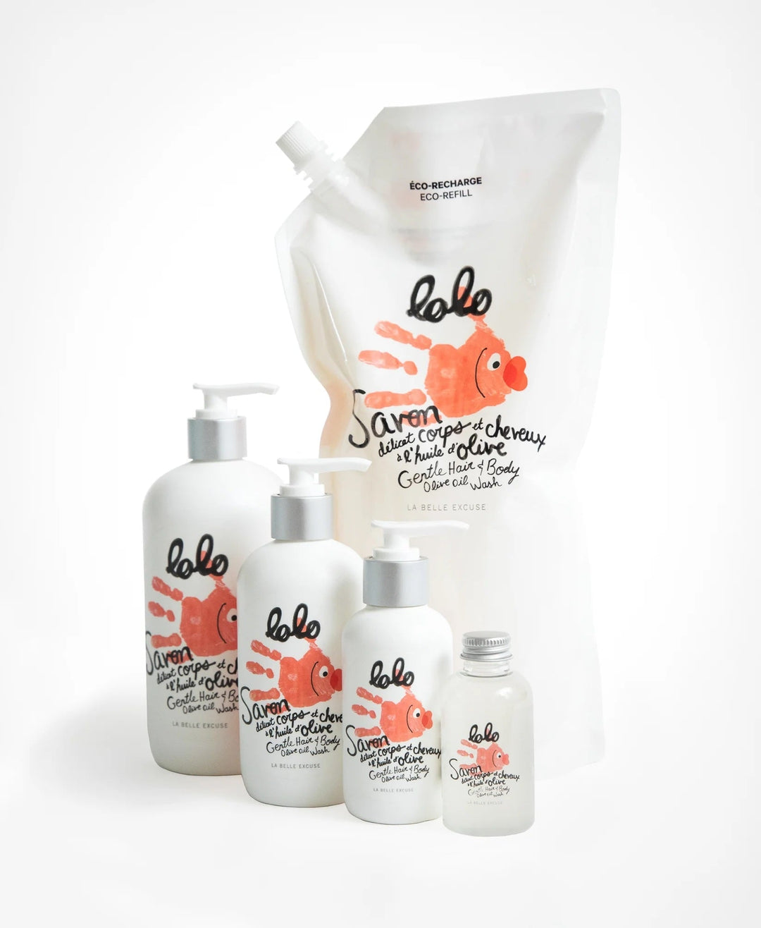 Savon délicat corps et cheveux à l'huile d'olive - Plusieurs formats - Lolo et moi par Lolo et moi vendu par MlleetCoco.com