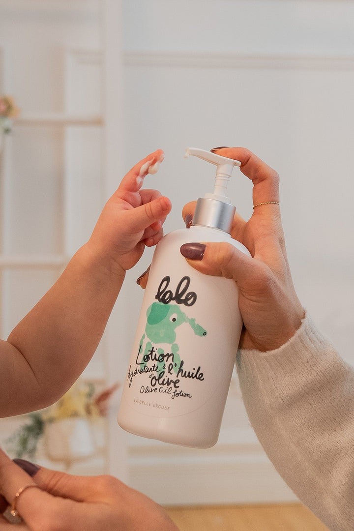 lotion hydratante bébé enfant Lolo produits québécois Mlle et Coco
