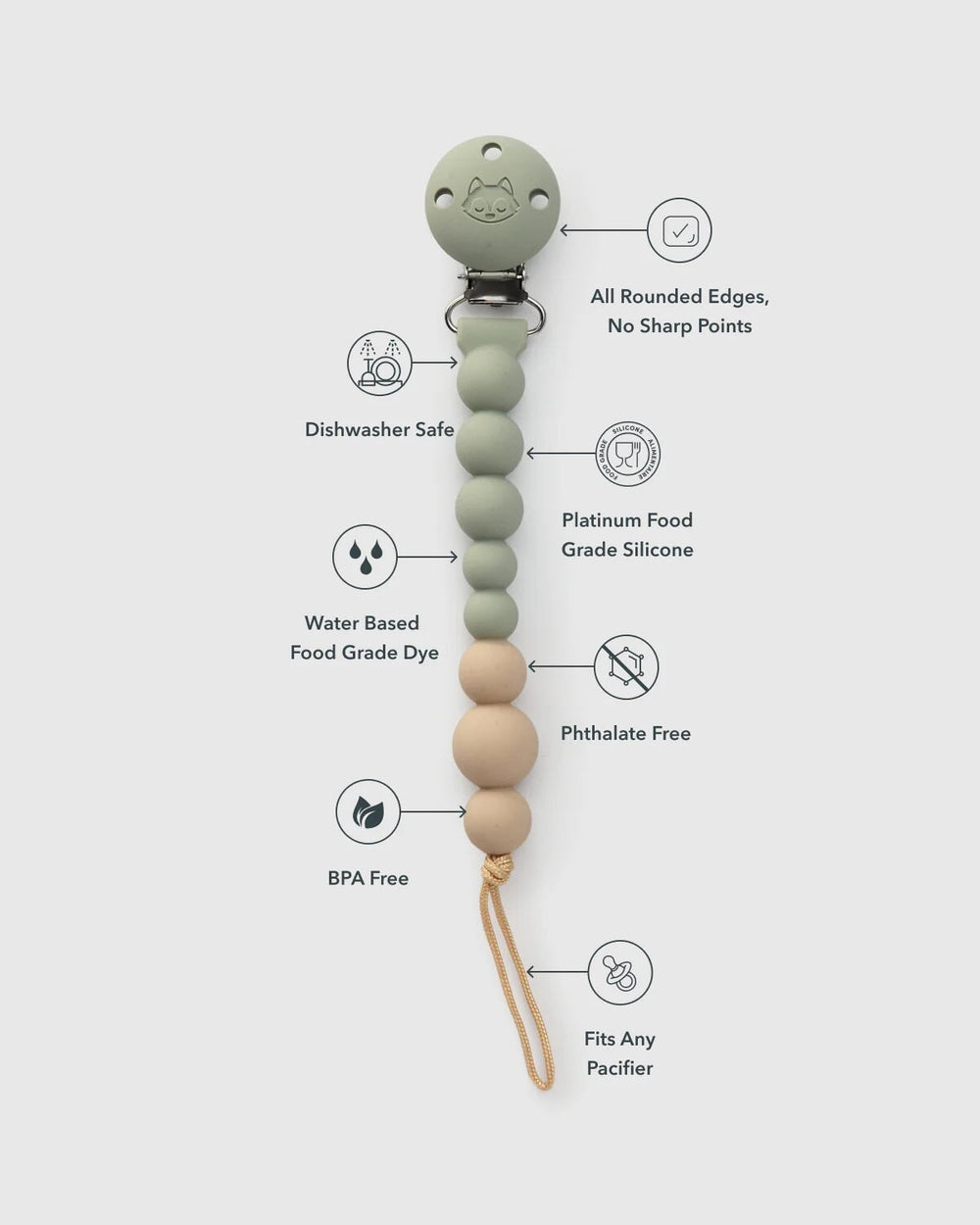 Attache-suce Sauge Loulou Lollipop accessoire Mlle et Coco