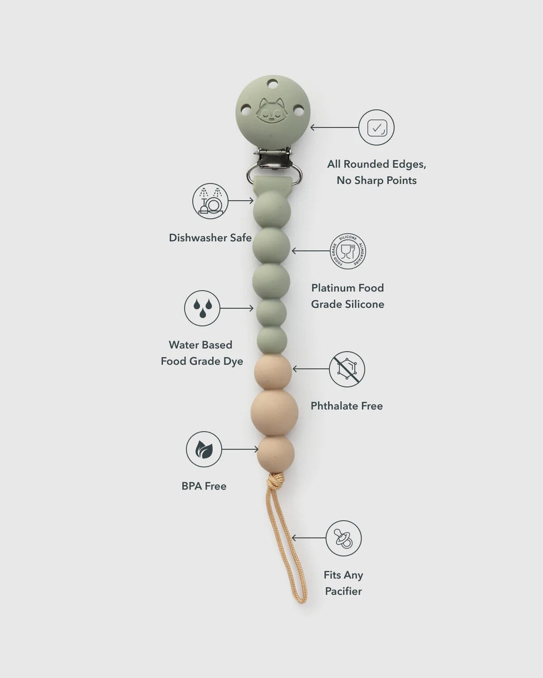 Attache-suce Sauge Loulou Lollipop accessoire Mlle et Coco