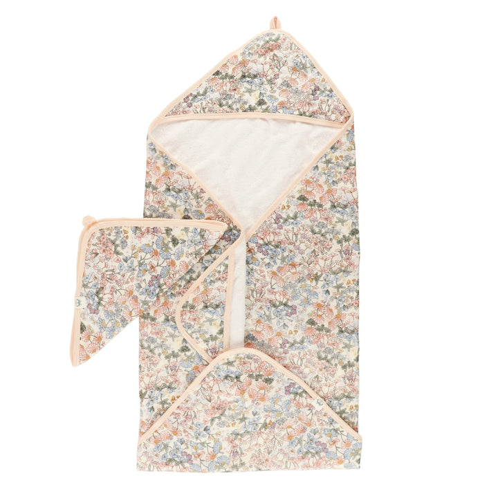 hooded towel english garden loulou lollipop Mlle et Coco