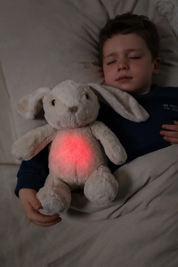 lapin billy lumineux musical lovelight peluche nuit reconfort cloudb Mlle et Coco