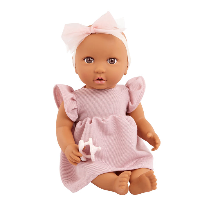 Poupée - Ensemble robe rose et bandeau - LullaBaby