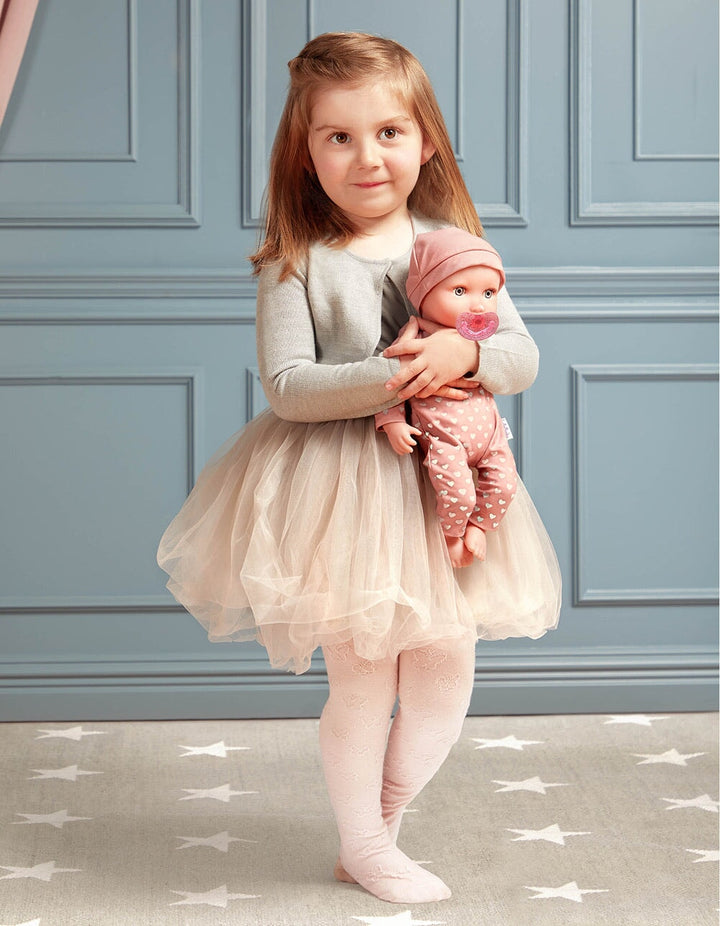 LullaBaby poupée 35.5 cm avec ensemble pyjama et chapeau rose