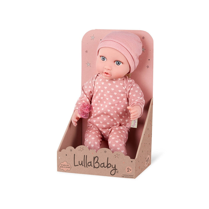 LullaBaby poupée 35.5 cm avec ensemble pyjama et chapeau rose