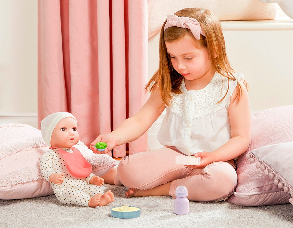 ensemble repas jouet poupée LullaBaby Mlle et Coco 