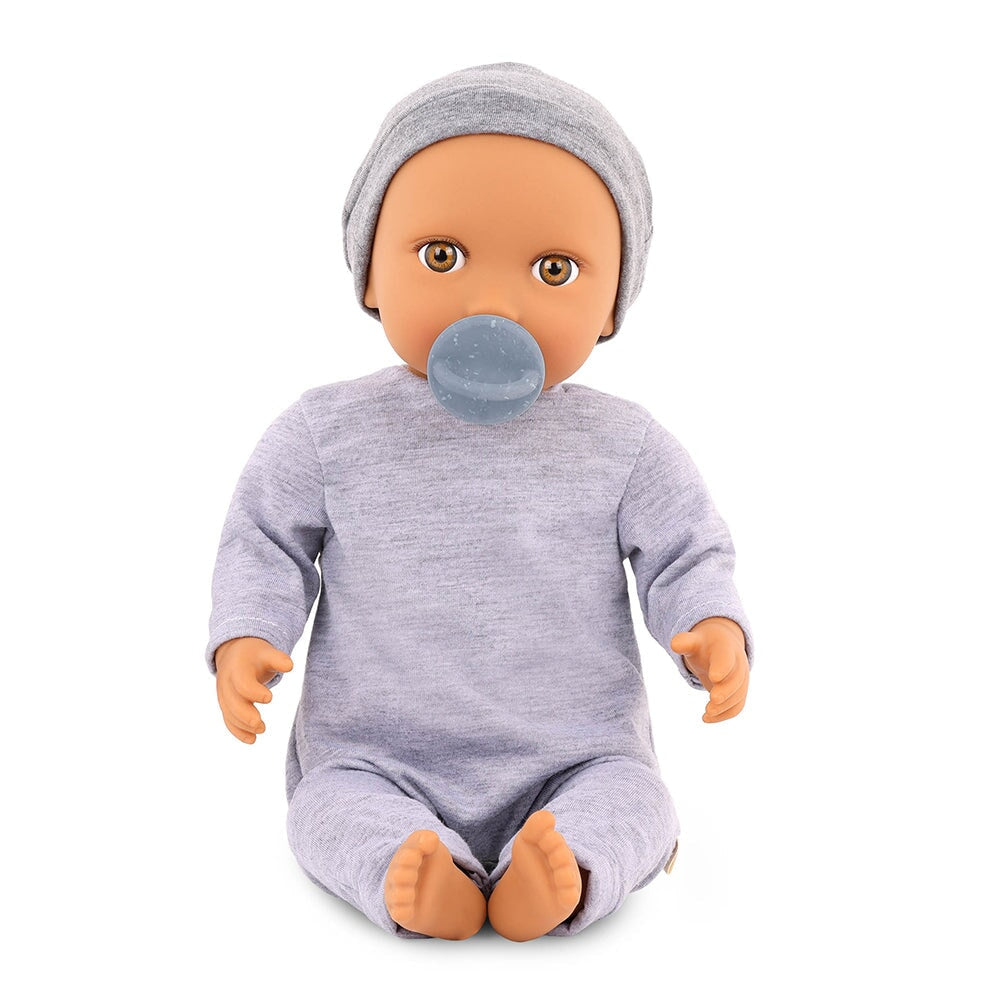 Lullababy poupée combinaison gris chapeau Mlle et Coco