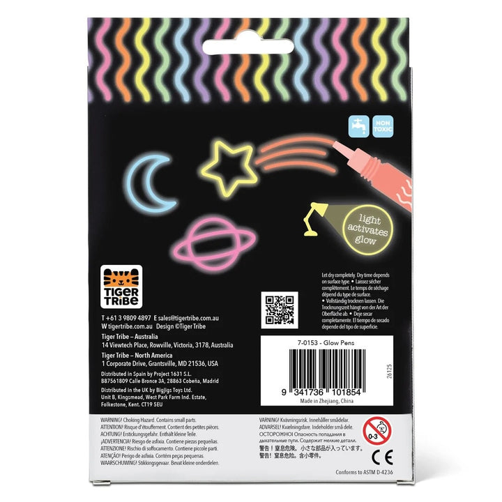 Crayon stylos lumineux phosphorescent Tiger Tribe Mlle et Coco