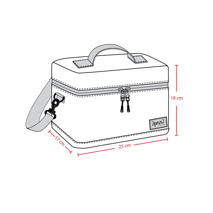 Boite à lunch 7L - Imprimé dinosaures minimalistes - Deux par Deux Accessoires vêtements/autres Deux par Deux 