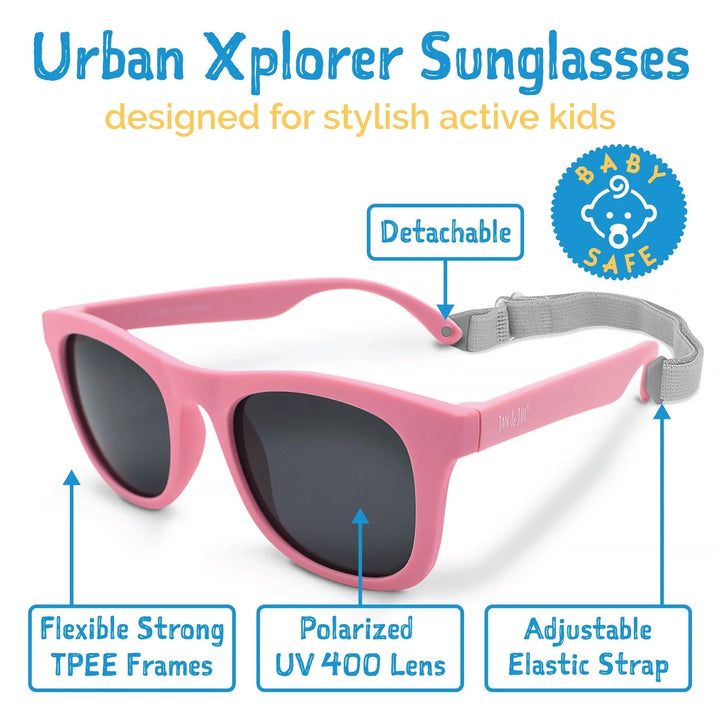 Lunette de soleil polarisée rose Jan &amp; Jul Mlle et Coco