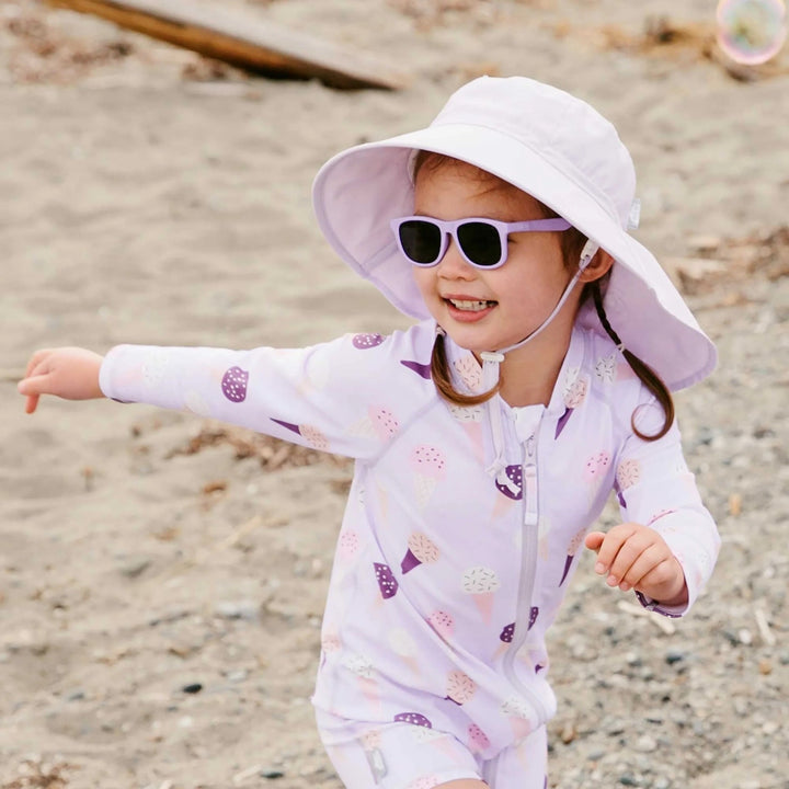 Lunette de soleil polarisée mauve popsicle Jan &amp; Jul Mlle et Coco