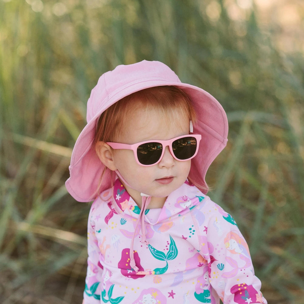 Lunette de soleil polarisée rose Jan & Jul Mlle et Coco