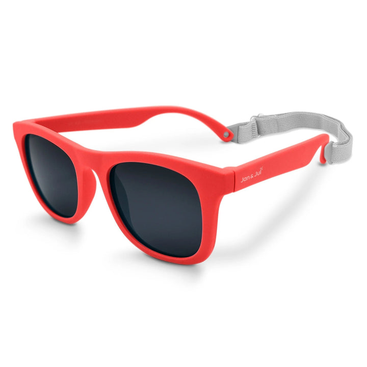 Lunette de soleil polarisée rouge nautique Jan  &amp; Jul Mlle et Coco