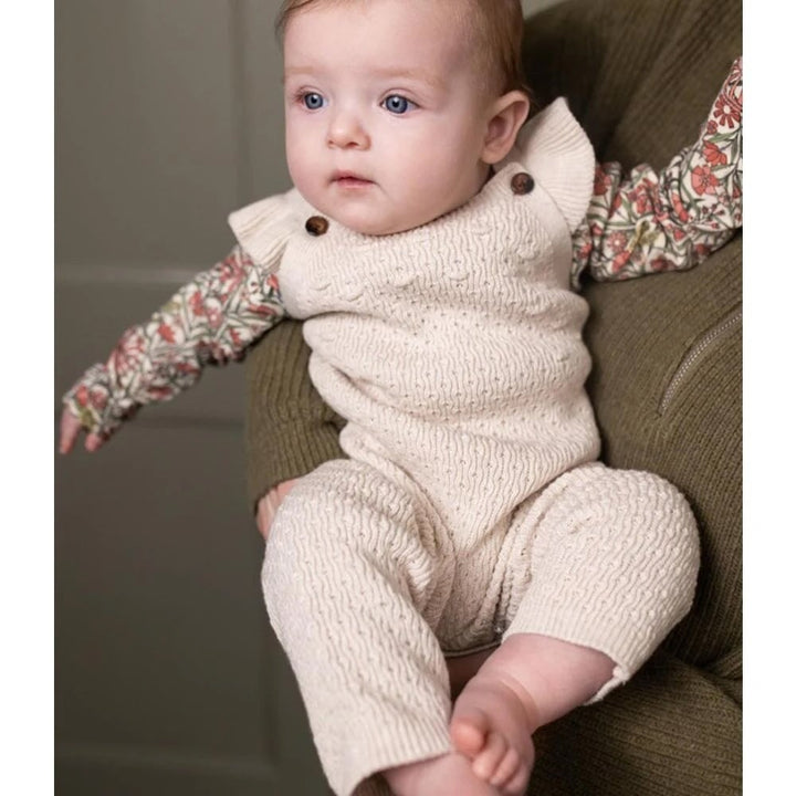 Salopette en tricot Luva avoine Noppies Mlle et Coco