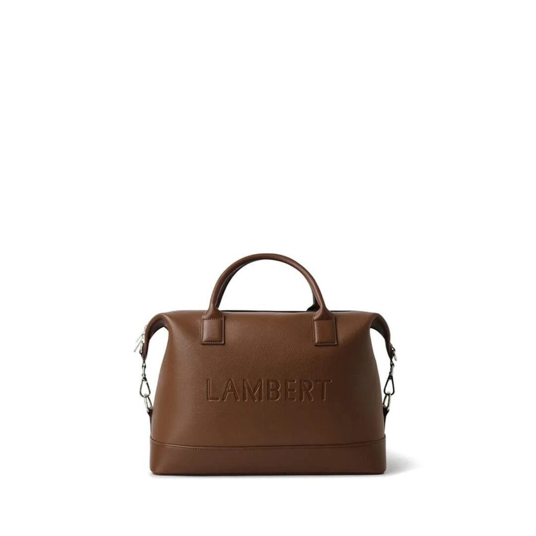 Sac de voyage cuir vegan Mae Hezelnut Lambert