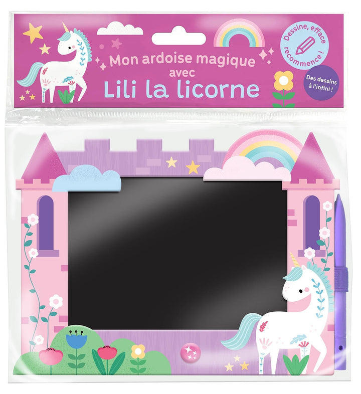 Mon ardoise magique Lili la licorne Auzou Éditions Mlle et Coco