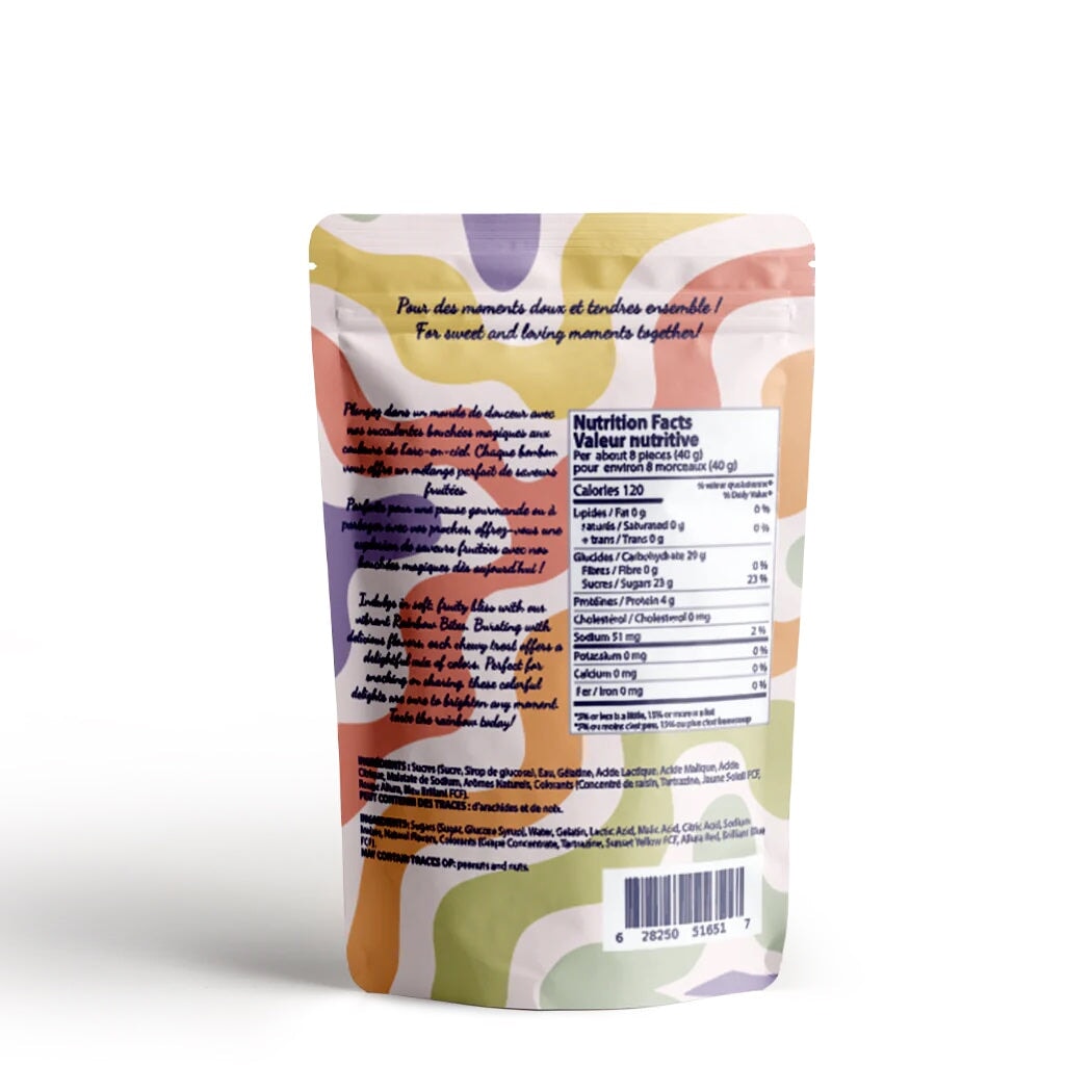 La boite à bonbon gummies bouchées magiques sans gluten