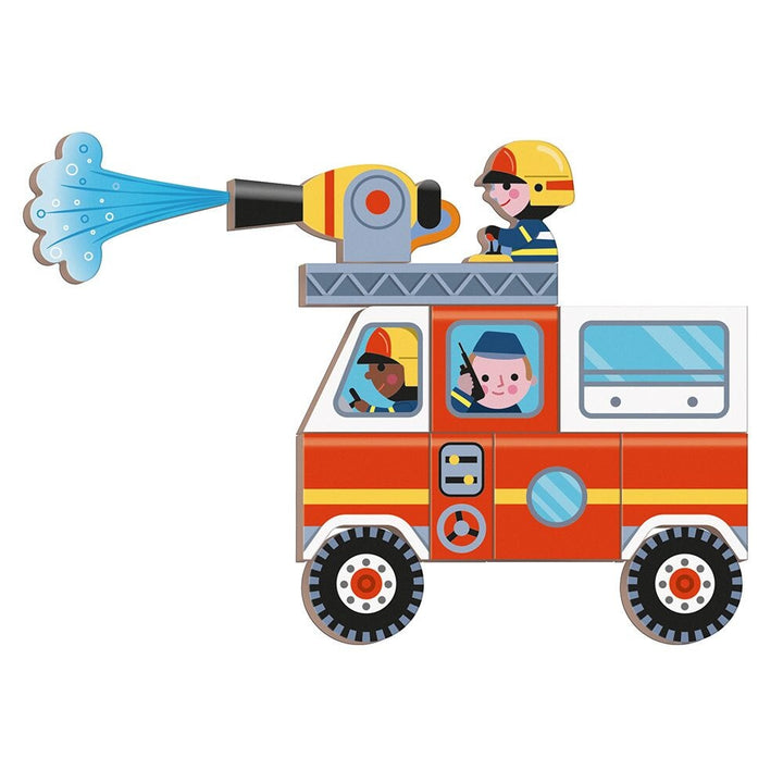livre magnétique les pompiers Janod Magnéti&