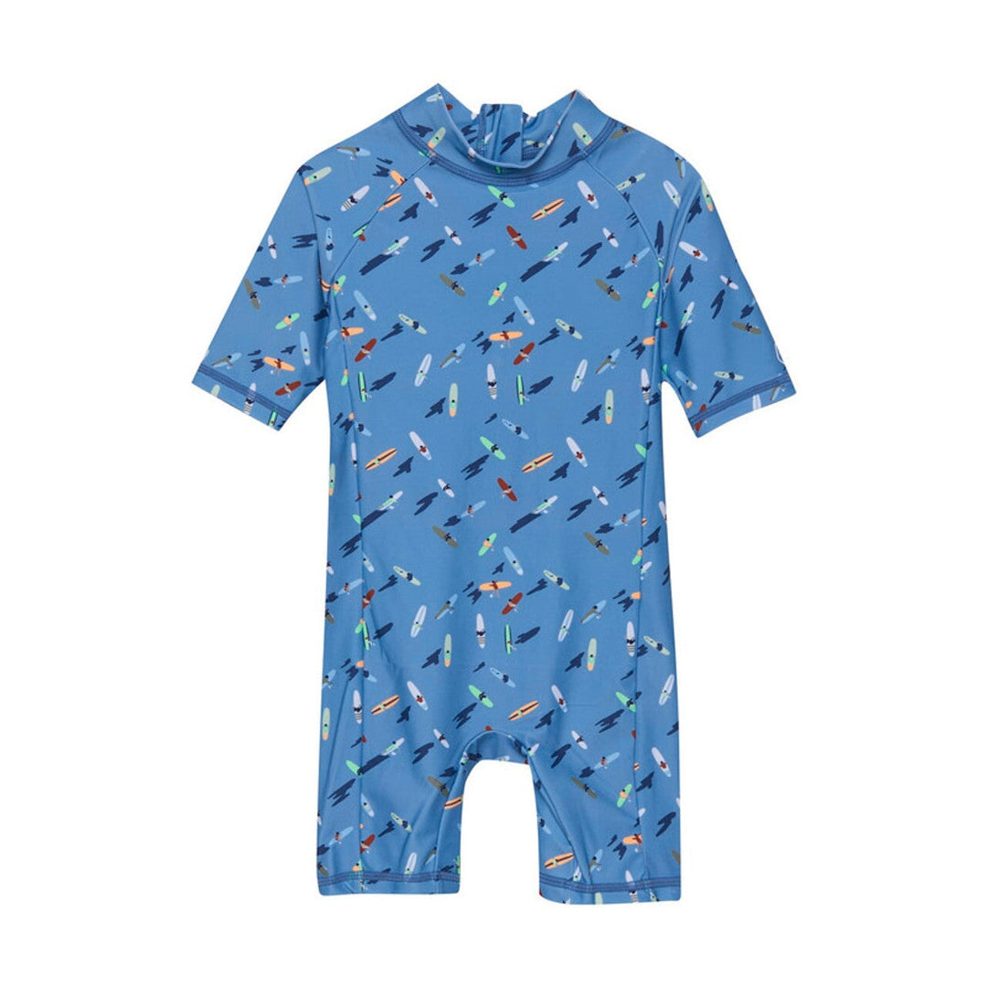 Maillot de bain une pièce bleu planches pagaie Color Kid