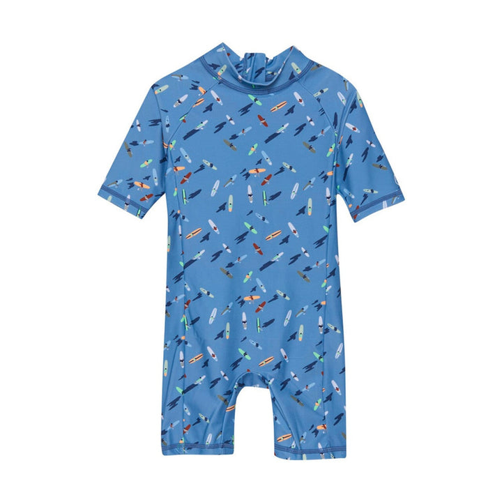 Maillot de bain une pièce bleu planches pagaie Color Kid
