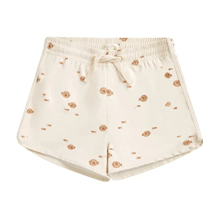 maillot de bain short crème poisson rylee + cru