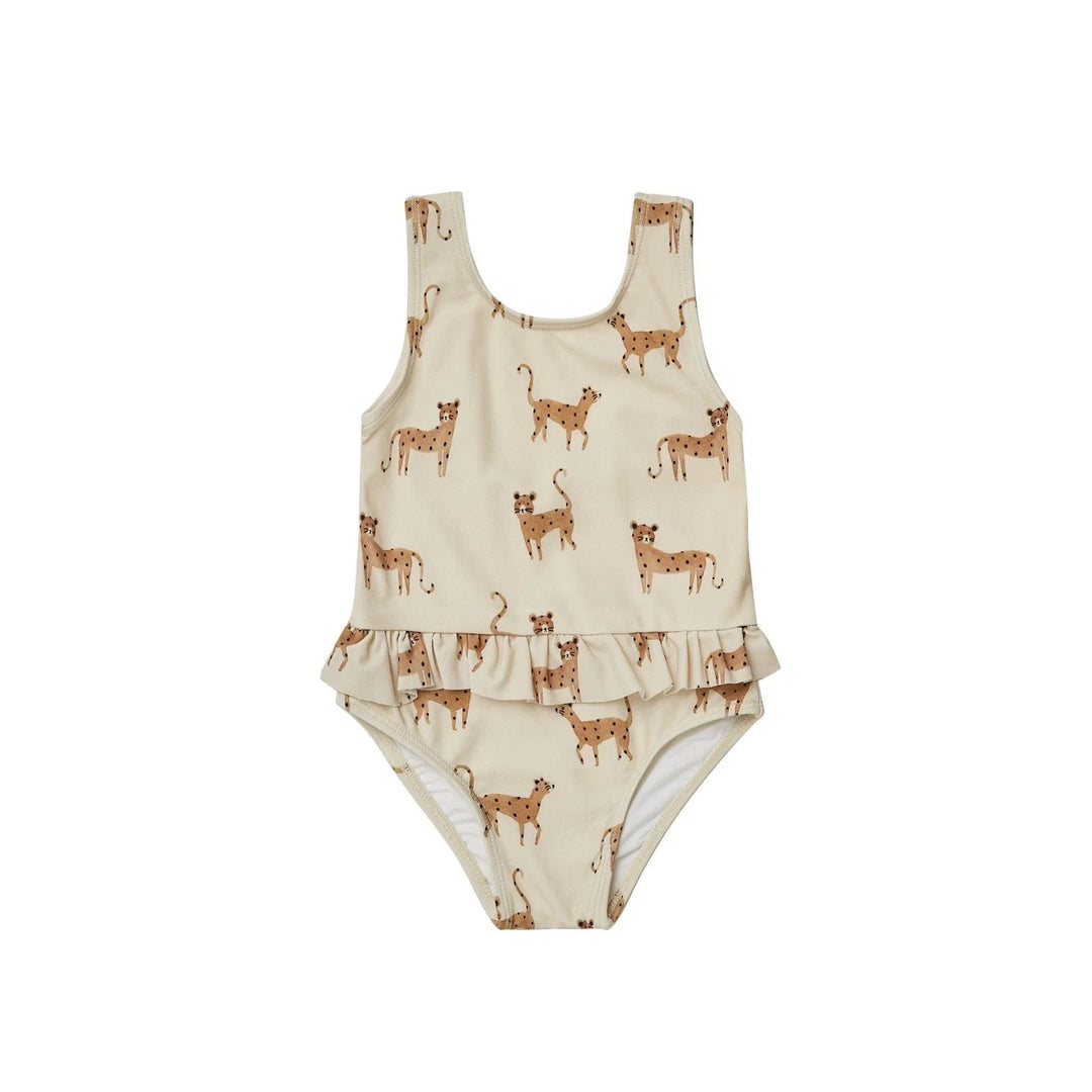 Maillot à jupe motif Guépard de Rylee &amp; Cru vendu par Mlle &amp; Coco