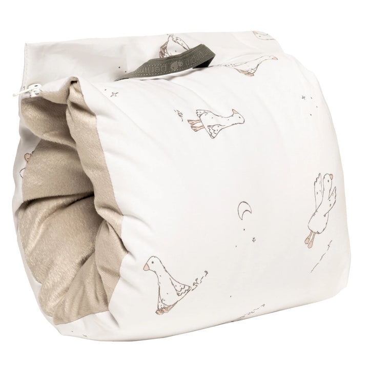 manchon allaitement coussin oreiller petites oies Perlimpuinpin compagnie québécoise