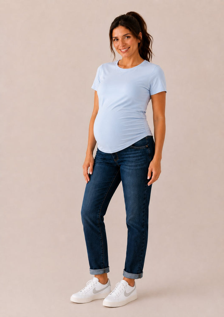 jeans maternité Manon Bloom Mlle et Coco bleu 