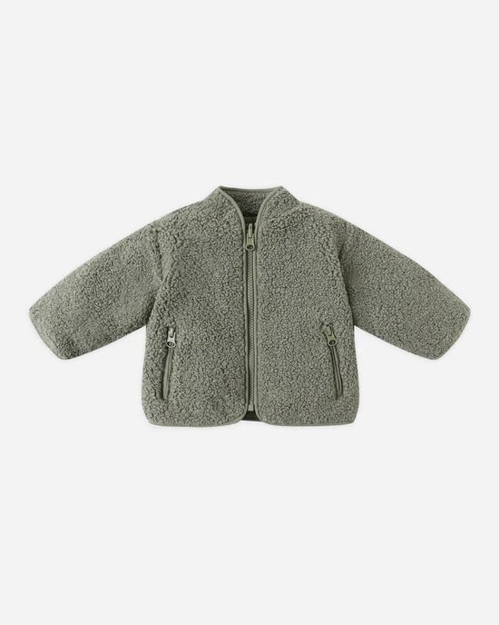 Veste mi-saison réversible  Vert forêt Quincy Mae Mlle et Coco