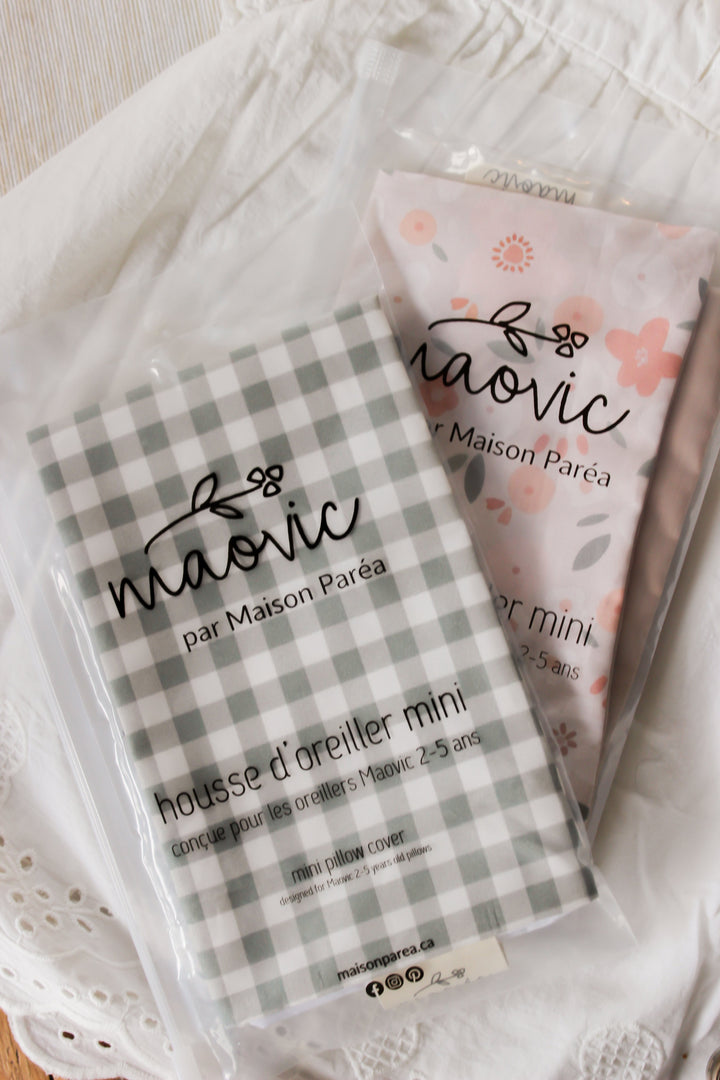 housse oreiller gingham Maovic Mlle et Coco 10 ans