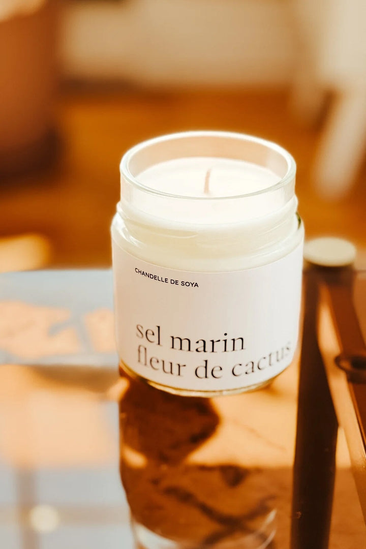 Marée chandelle soya sel marin fleur cactus Mlle et Coco