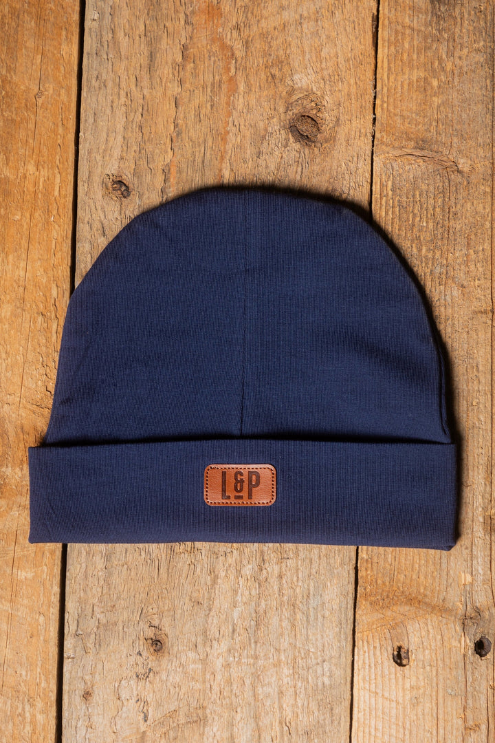 tuque mi-saison marine L&amp;P Boston Mlle et Coco
