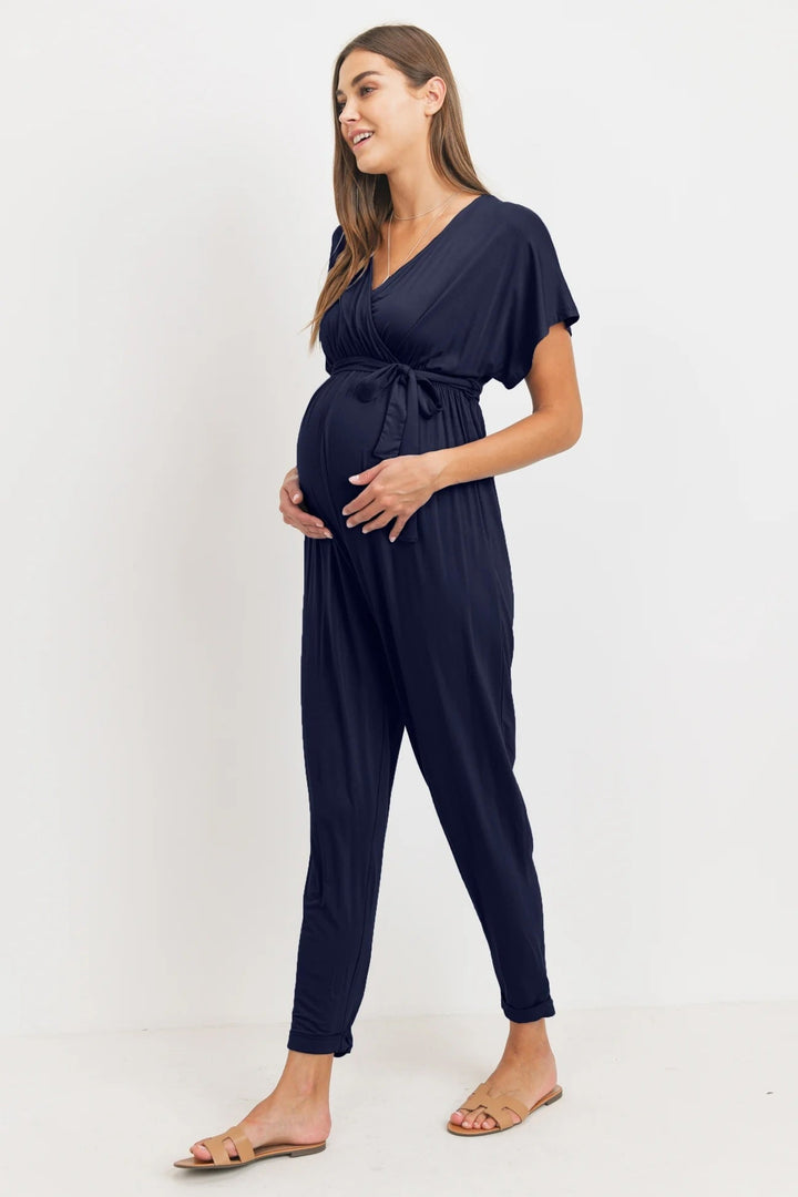Combinaison maternité et allaitement manches kimono Marine Hello Miz Mlle et Coco