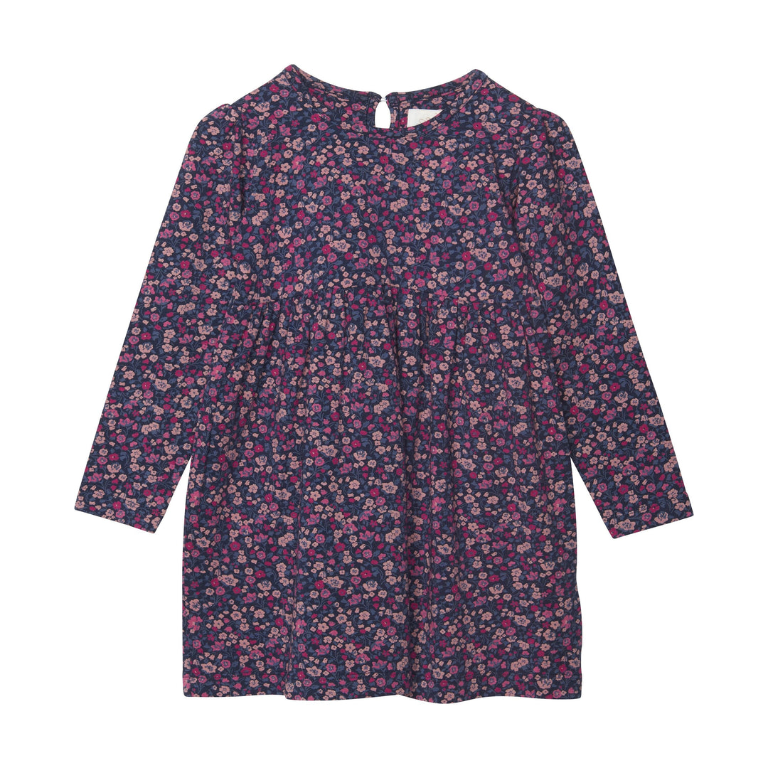 robe manches longues motifs fleurs rose vêtement Creamie Mlleetcoco