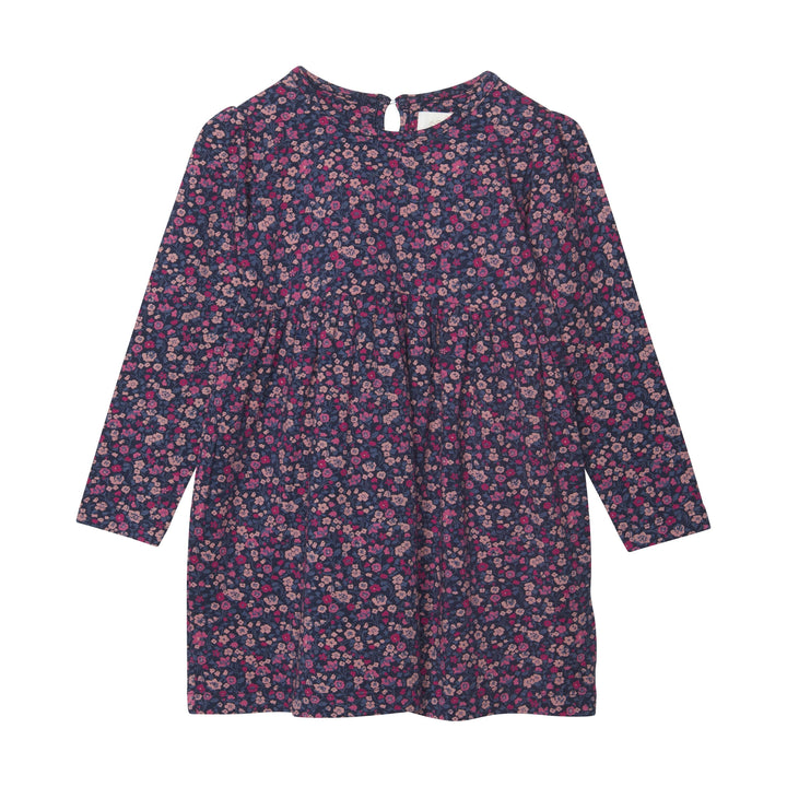 robe manches longues motifs fleurs rose vêtement Creamie Mlleetcoco