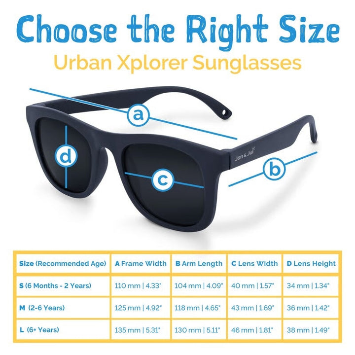 Lunette de soleil urban xplorer polarisée marine foncé Jan &amp; Jul Mlle et Coco 